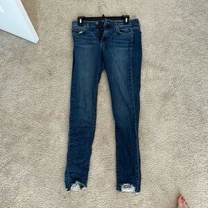 Joe’s Jeans raw hem skinny jeans